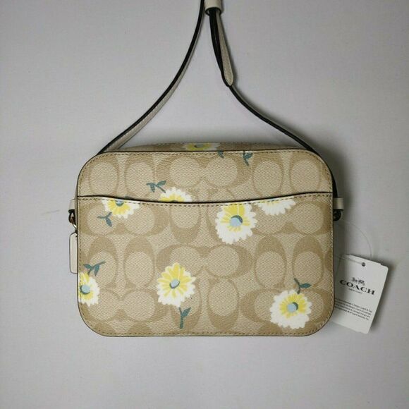 NWT Coach C3354 Mini Camera Bag Signature Daisy - Picture 2 of 5